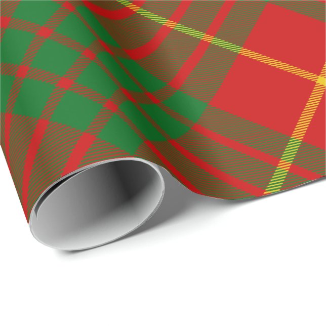 Papel De Regalo Clan Cameron Tartan (Esquina del rollo)