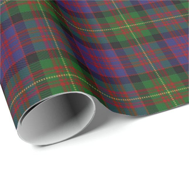 Papel De Regalo Clan Carnegie Scottish Tartan (Esquina del rollo)