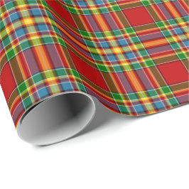 Papel De Regalo Clan Chattan Tartan Red Scottish Plaid