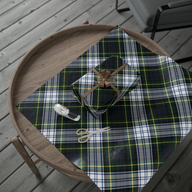 Papel De Regalo Clan clásico de plaid Gordon Rustic Tartan (Rustic Plaid Clan Gordon Tartan Wrapping Paper)
