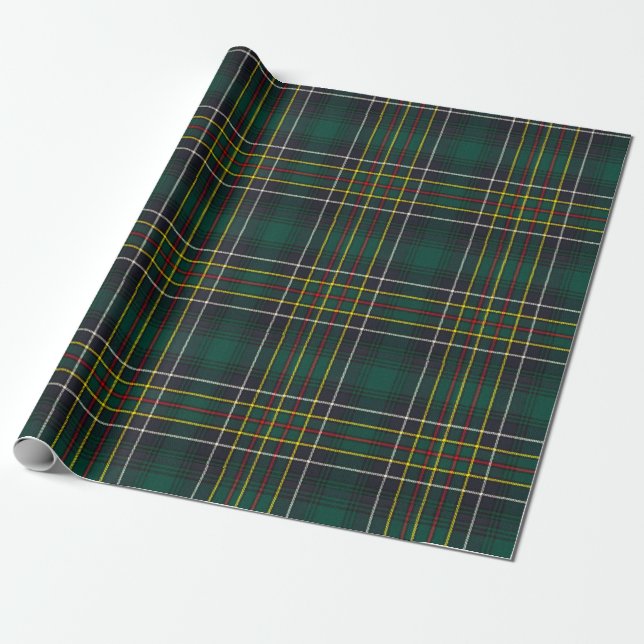 Papel De Regalo Clan Cockburn Tartan Plaid (Desenrollado)