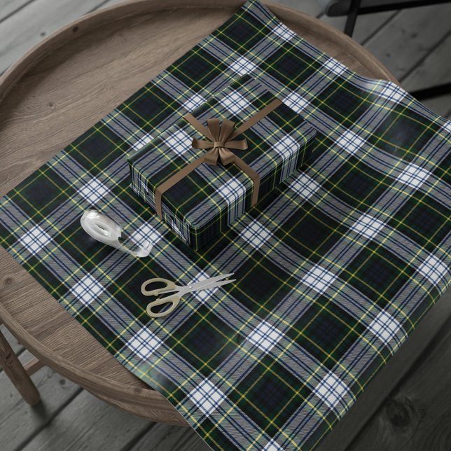 Papel De Regalo Clan de vacaciones rusas Gordon Tartan (Plaid Clan Gordon Tartan Wrapping Paper)