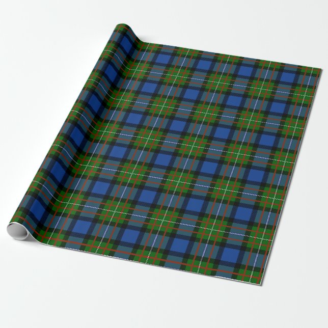 Papel De Regalo Clan escocés Fergusson Tartán Plaid (Desenrollado)