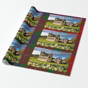 Papel De Regalo Clan escocés Fraser Castle Tartan Wrapping Paper