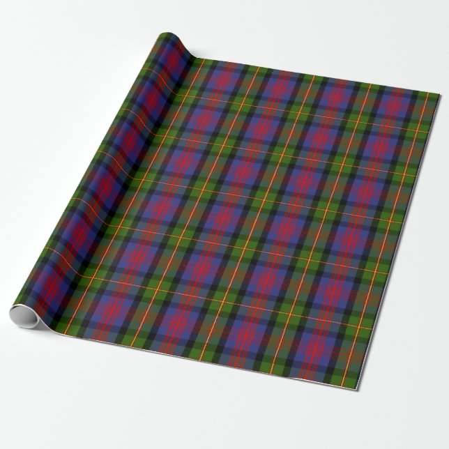 Papel De Regalo Clan escocés MacLennan Tartan Plaid (Desenrollado)