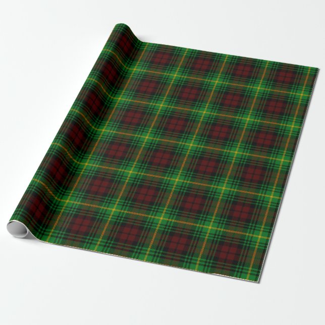 Papel De Regalo Clan escocés Martin Tartán Plaid (Desenrollado)