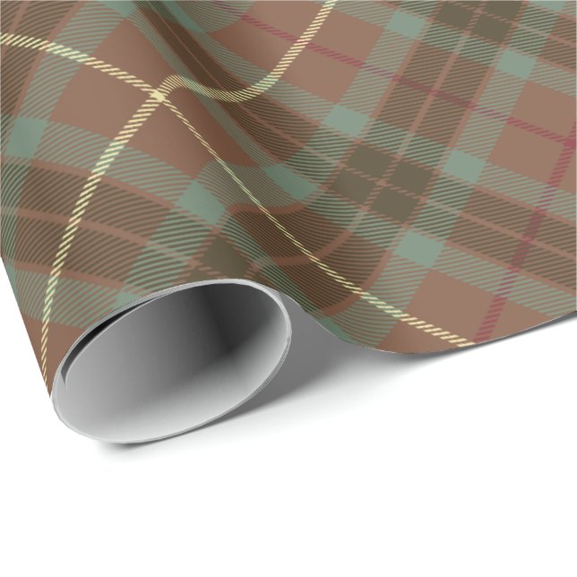 Papel De Regalo Clan Fraser Hunting Weathered Tartan (Esquina del rollo)