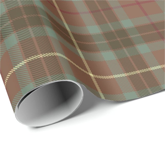 Papel De Regalo Clan Fraser Hunting Weathered Tartan (Esquina del rollo)