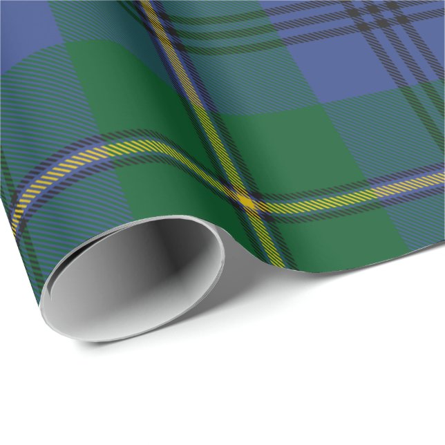 Papel De Regalo Clan Johnston Tartan Wrapping Paper (Esquina del rollo)