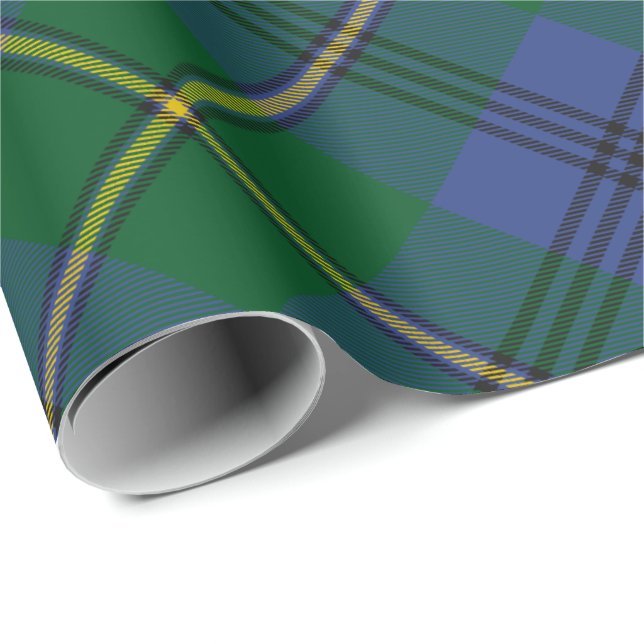 Papel De Regalo Clan Johnston Tartan Wrapping Paper (Esquina del rollo)