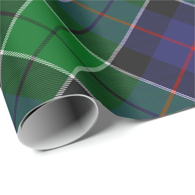 Papel De Regalo Clan Leslie Hunting Tartán (Esquina del rollo)