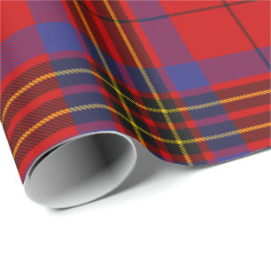 Papel De Regalo Clan Leslie Red Tartan