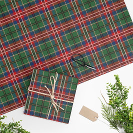 Papel De Regalo Clan MacCulloch Tartan Plaid Pattern Holidays