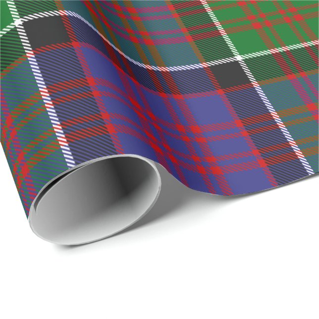 Papel De Regalo Clan MacDonald de Clanranald Tartan Wrapping Paper (Esquina del rollo)