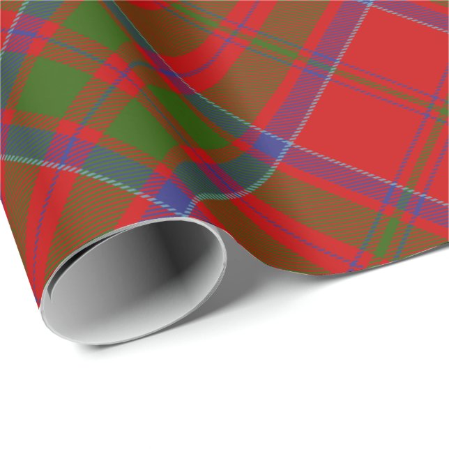 Papel De Regalo Clan MacDonald de Keppoch Tartan Wrapping Paper (Esquina del rollo)