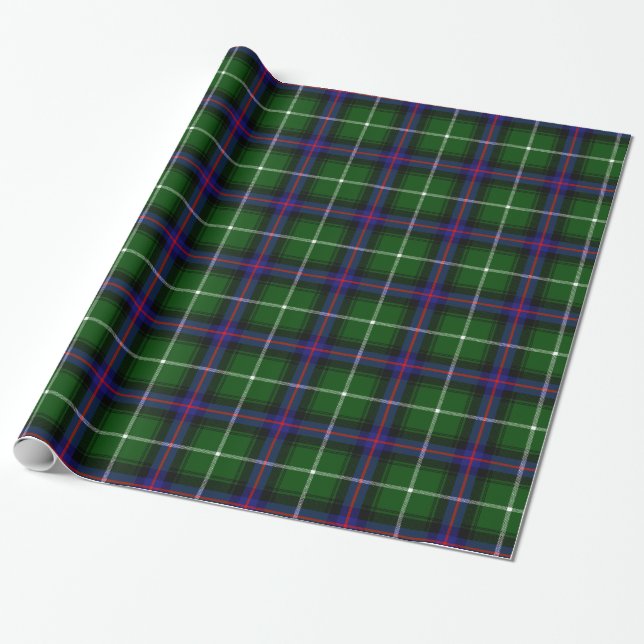 Papel De Regalo Clan MacDonald del tartán de las islas (Desenrollado)