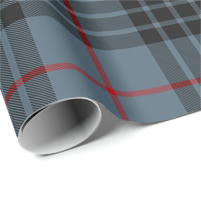 Papel De Regalo Clan MacKay Blue Tartan (Esquina del rollo)