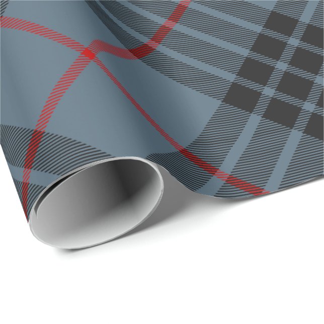 Papel De Regalo Clan MacKay Blue Tartan (Esquina del rollo)