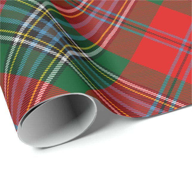 Papel De Regalo Clan MacLean Tartan (Esquina del rollo)