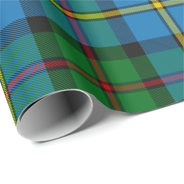 Papel De Regalo Clan MacLeod Hunting Tartán (Esquina del rollo)