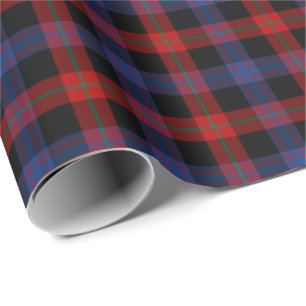 Papel De Regalo Clan marrón tartán