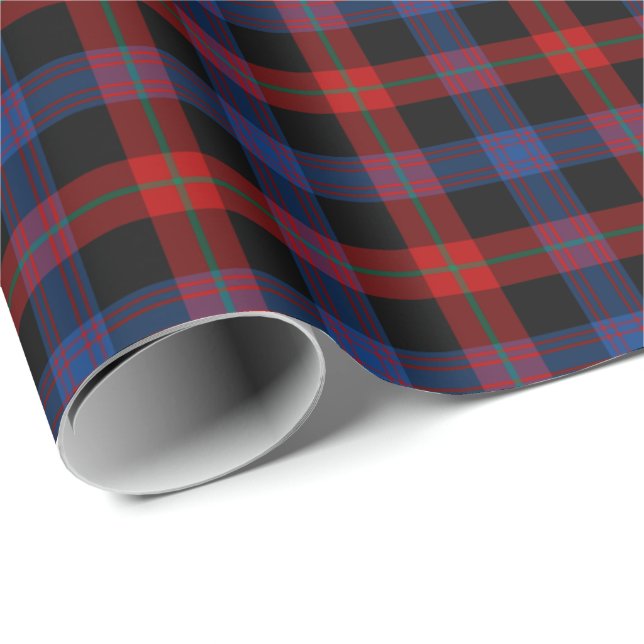 Papel De Regalo Clan marrón tartán (Esquina del rollo)
