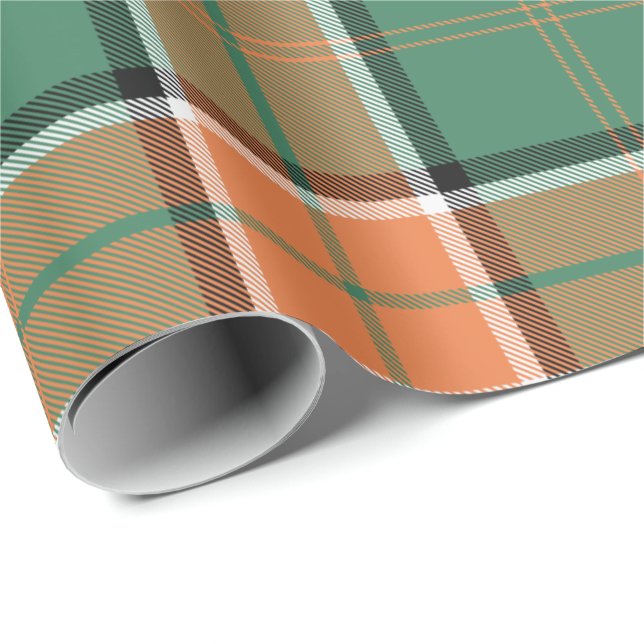Papel De Regalo Clan Pollock Tartan Wrapping Paper (Esquina del rollo)