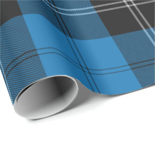 Papel De Regalo Clan Ramsay Blue Hunting Tartán