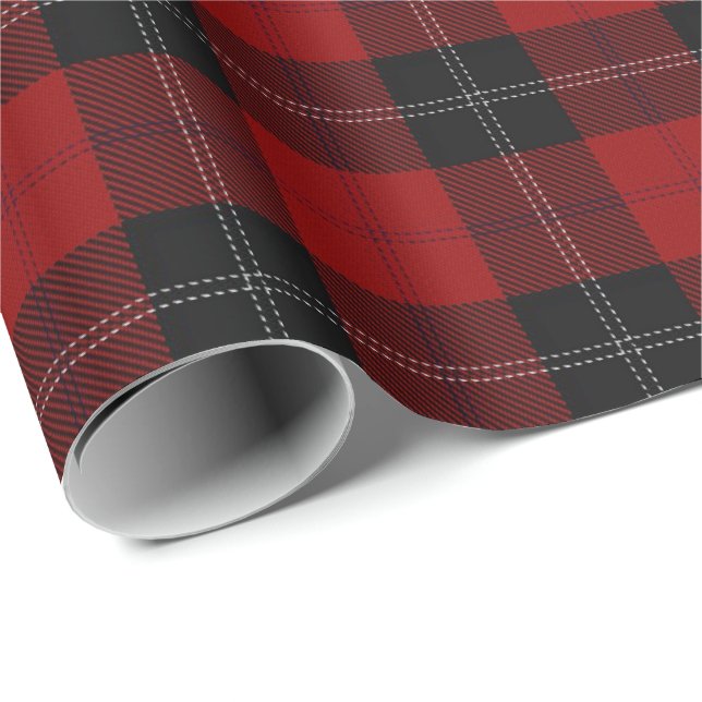 Papel De Regalo Clan Ramsay Scottish Tartan (Esquina del rollo)