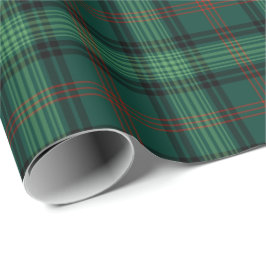 Papel De Regalo Clan Ross Hunting Tartan Green Plaid