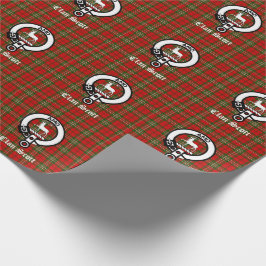 Papel De Regalo Clan Scott Escudo Badge & Tartan