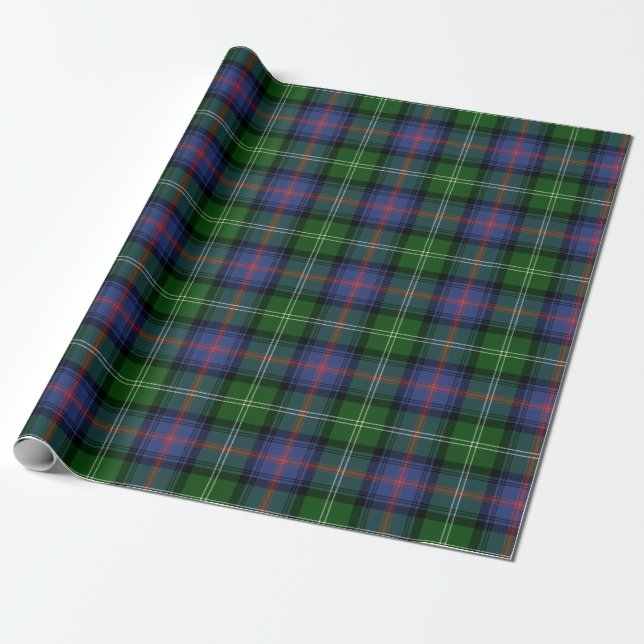 Papel De Regalo Clan Sutherland Tartan (Desenrollado)