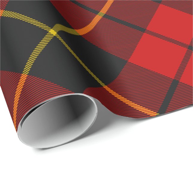 Papel De Regalo Clan Wallace Tartan Wrapping Paper (Esquina del rollo)