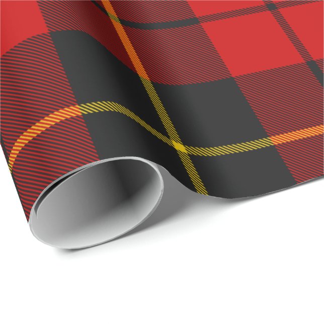 Papel De Regalo Clan Wallace Tartan Wrapping Paper (Esquina del rollo)