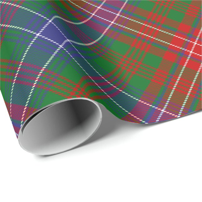 Papel De Regalo Clan Wilson Modern Tartán (Esquina del rollo)