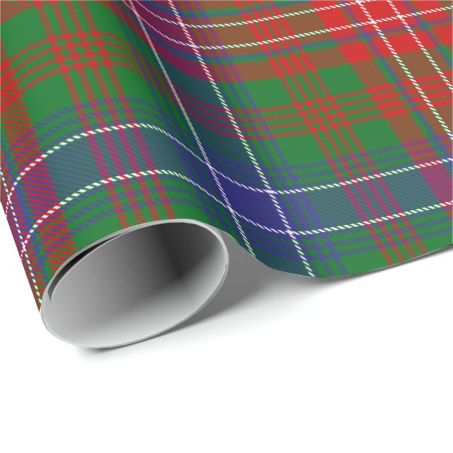 Papel De Regalo Clan Wilson Modern Tartán (Esquina del rollo)