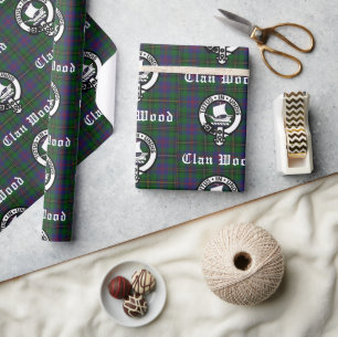 Papel De Regalo Clan Wood Escudo y Tartán