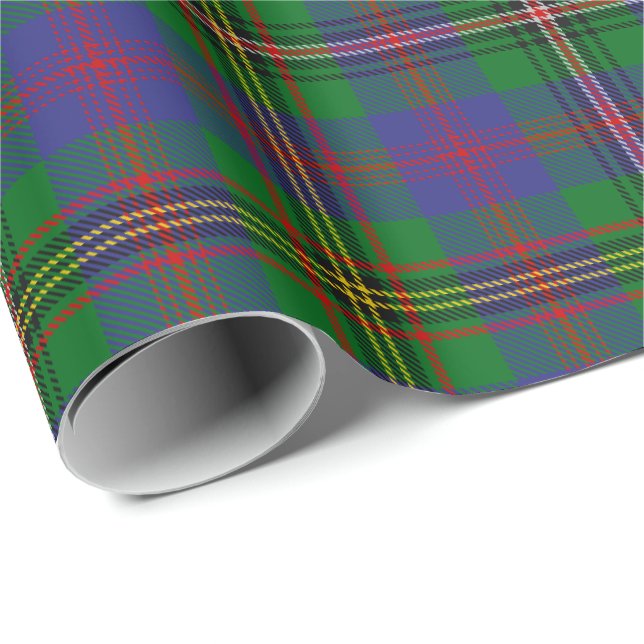 Papel De Regalo Clan Wood Tartan (Esquina del rollo)