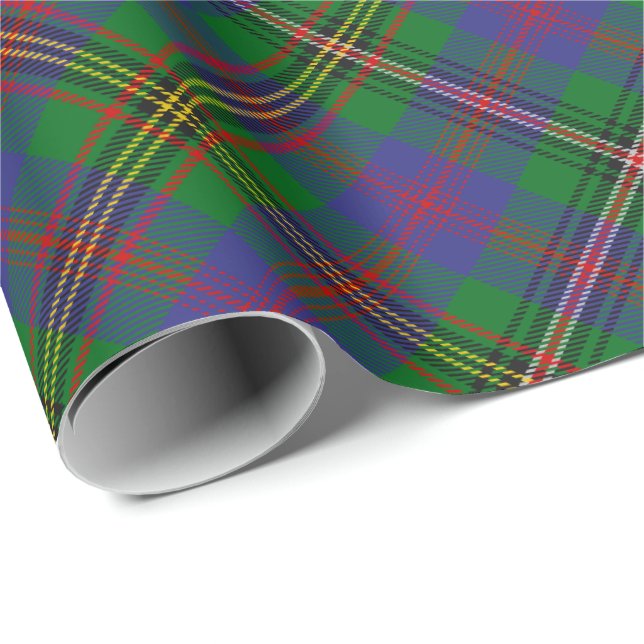 Papel De Regalo Clan Wood Tartan (Esquina del rollo)