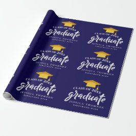 Papel De Regalo Clase de 2025 Graduation Feliciation Grad Fiesta