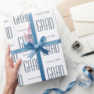 Papel De Regalo Clase de graduación Minimalista de 2025 Fiestas