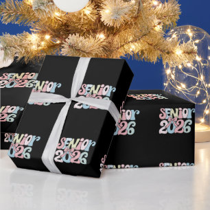Papel De Regalo Clase Superior De 2026 Lazo Floral Graduación 26 G