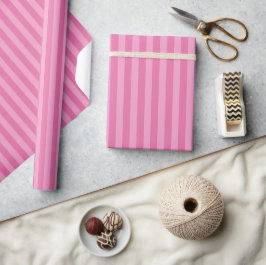 Papel De Regalo Clásico Brillante Caliente Rosa Femenino Ombre Ray