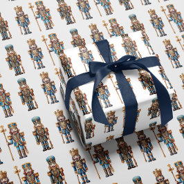 Papel de regalo clásico de cascanueces