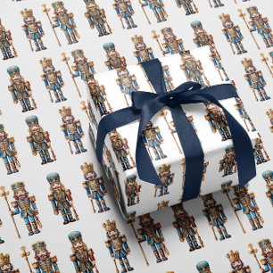 Papel de regalo clásico de cascanueces