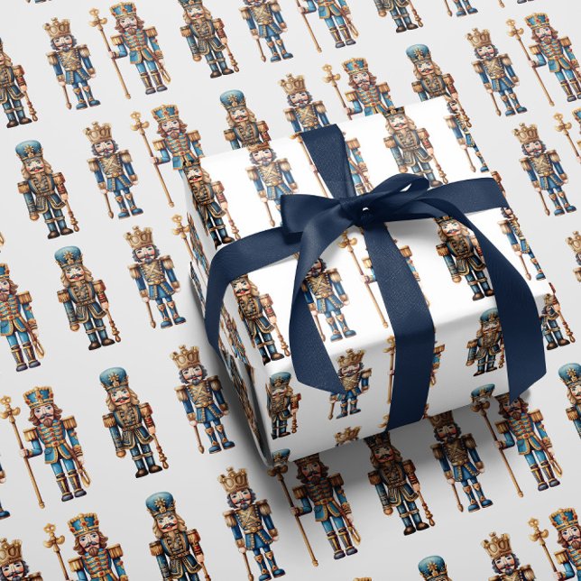 Papel de regalo clásico de cascanueces (Subido por el creador)