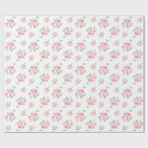 Papel De Regalo Clásico de rosas florales de época