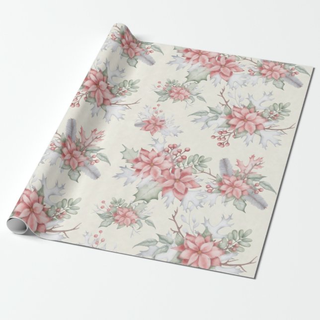 Papel De Regalo Clásico de vacaciones (Desenrollado)