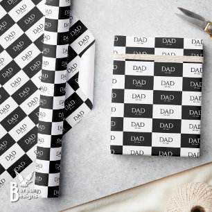Papel De Regalo Clásico del Día del Padre Gorras Papá Establecido 