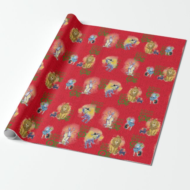Papel de regalo clásico del Mago de Oz para Navida (Desenrollado)